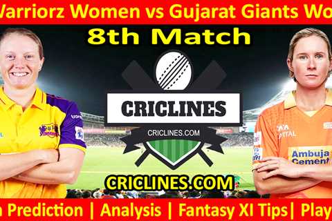 Today Match Prediction-UPW vs GGW-WPL T20 2024-8th Match-Dream11-Who Will Win