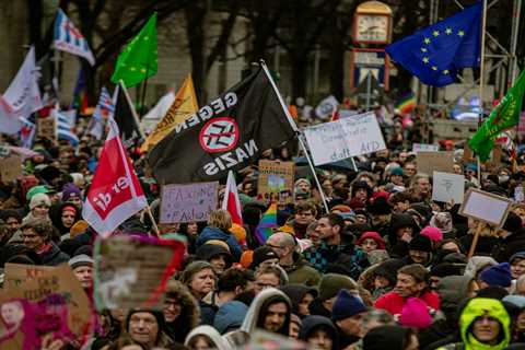 A far-right political group is gaining popularity in Germany – but so, too, are protests against it