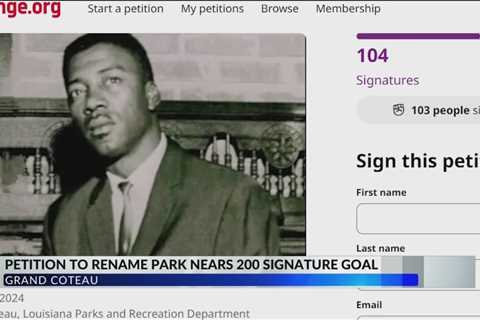 Petition circulating to rename Grand Coteau Park