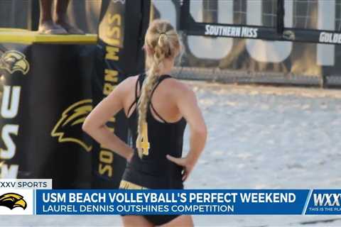 Gulfport alum Laurel Dennis contributes to Southern Miss Beach Volleyball's undefeated weekend