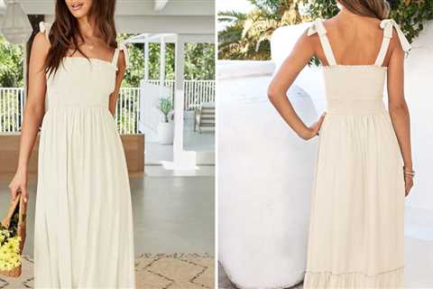 Dive Into Spring With 45% off This Spaghetti Strap Maxi Dress