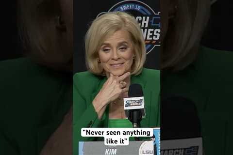 Kim Mulkey praises Caitlin Clark #lsuwomensbasketball #caitlinclark #womensbasketballcollege