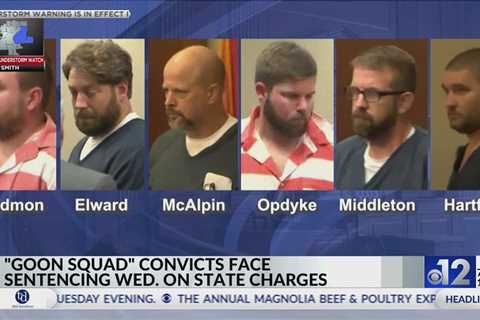 Six members of Mississippi ‘Goon Squad’ to be sentenced on state charges