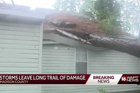 Madison County residents face flooding, fallen trees