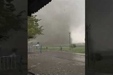 Massive tornado tatters India