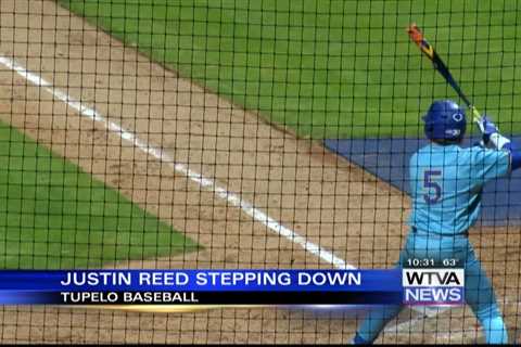 Tupelo baseball head coach Justin Reed announces that he will be stepping down at the end of the