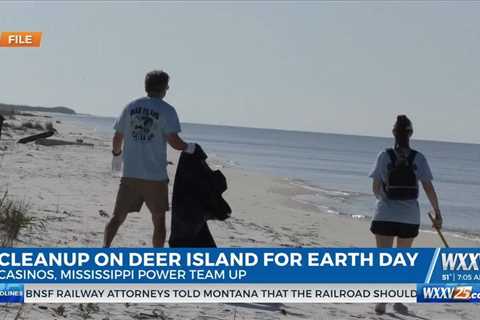 Earth Day Cleanup at Deer Island