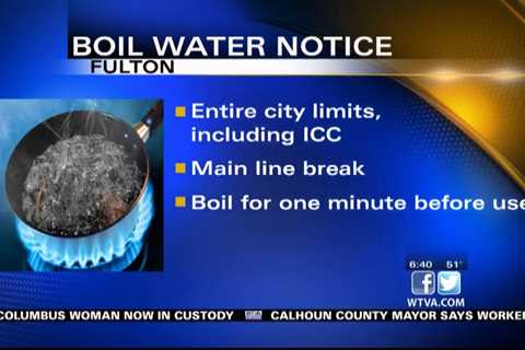 City of Fulton under boil water notice