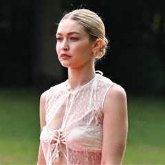 Gigi Hadid Took the Ultra Sheer Lace Trend to New Heights at the Jacquemus Le Chouchou Show — See..