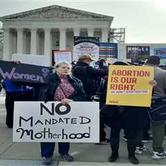 Photos from outside the U.S. Supreme Court during the abortion pill arguments • Florida Phoenix