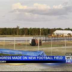 New goalposts set up at Amory football field