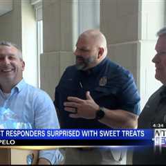 Salvation Army brings sweet treats to first responders
