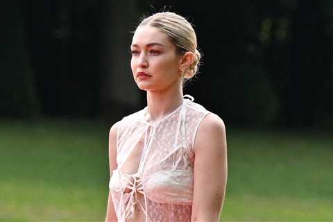 Gigi Hadid Took the Ultra Sheer Lace Trend to New Heights at the Jacquemus Le Chouchou Show — See..