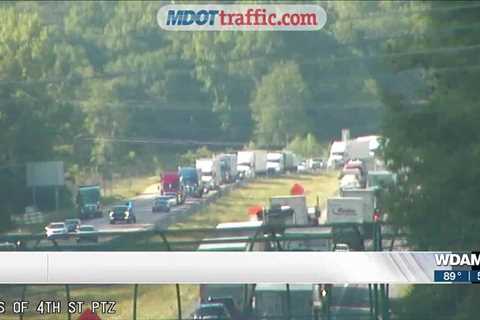 Interstate-59 south backed up late Wednesday afternoon by single-vehicle accident