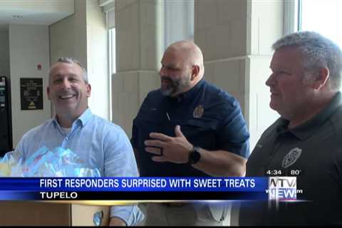 Salvation Army brings sweet treats to first responders