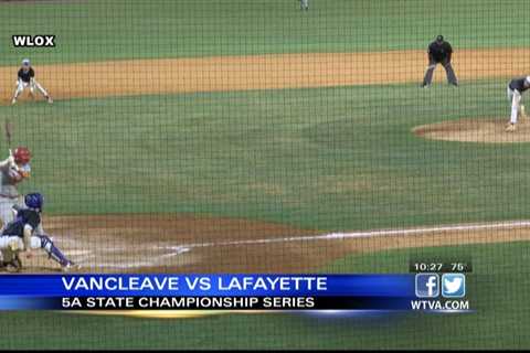 Lafayette wins a thriller over Vancleave to take game one