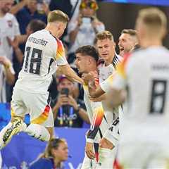 Highest German half-time lead in European Championship history – •
