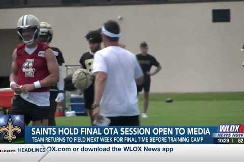 New Orleans Saints hold final OTA session open to media