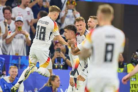 Highest German half-time lead in European Championship history – •