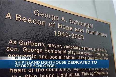 Former Gulfport mayor George Schloegel honored with lighthouse dedication