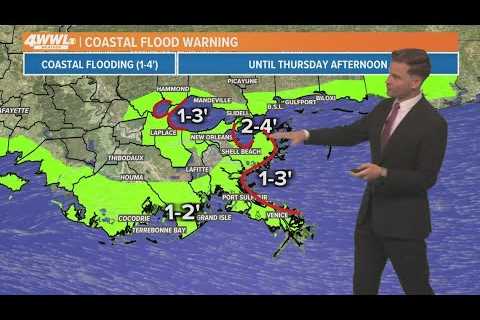 New Orleans Weather: Temps in the 80s, some coastal flooding from Alberto