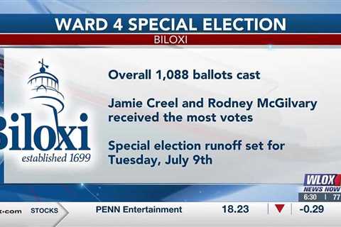 Biloxi Ward 4 special election headed for runoff; Creel, McGilvary will face off in July