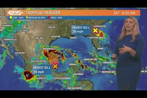 Saturday, 10am Tropical Update: Tropical development possible in SW Gulf of Mexico