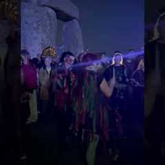 Summer Solstice Tribal Drumming At Stonehenge