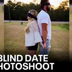 Engaged Texas couple meets through blind date photoshoot