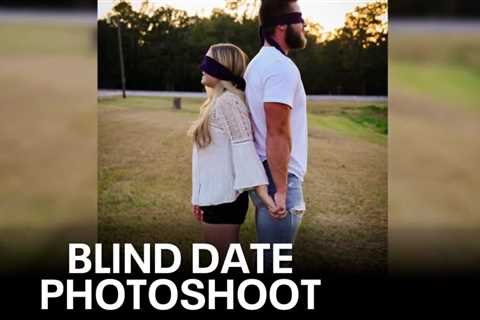 Engaged Texas couple meets through blind date photoshoot