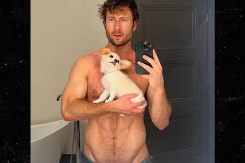 Glen Powell Exhibits Off His Cute Pet, Scorching Physique