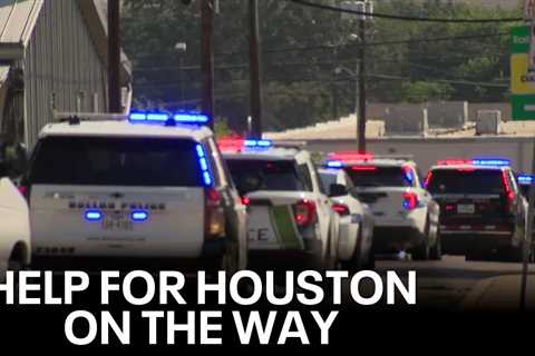 NTX police departments send officers to Houston