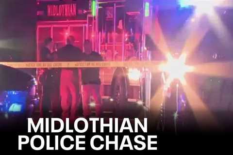 Police chase ends in shootout in Midlothian, suspect killed