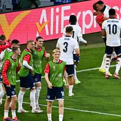 England beat Switzerland on penalties (6-4) and are the third semi-finalists – •