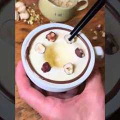 Satisfying Hazelnut Affogato Coffee Process