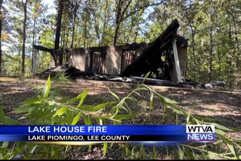 Fire destroyed house near Lake Piomingo in Lee County