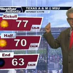 John forecasts weather for FNF and college football games