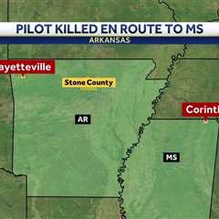 Plane headed to Mississippi crashes in Arkansas