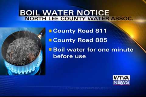 North Lee County Water Association issues boil water notice