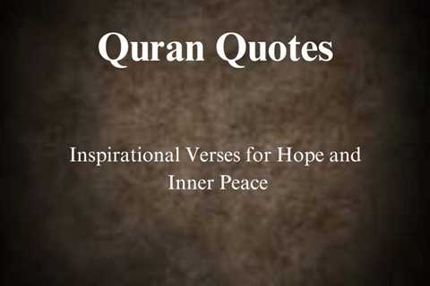 Quran Quotes to Inspire Your Faith Today! - Art Of Verse