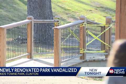 Park in Clinton is vandalized after renovations