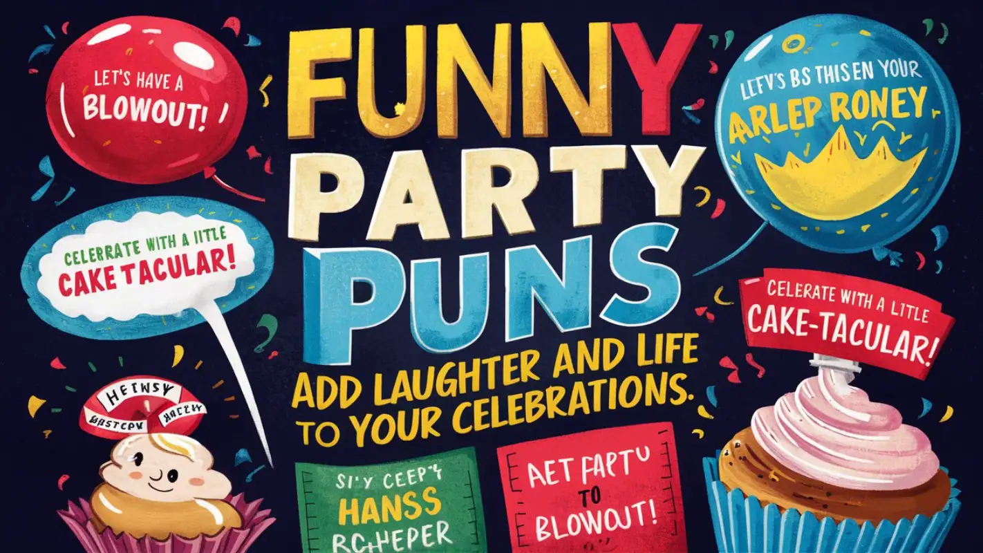 Party Puns – Funny, Witty Wordplay for Any Celebration - Crack Up Puns