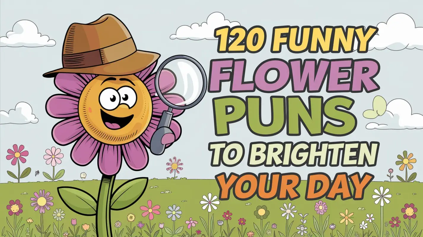 120 Funny Flower Puns to Brighten Your Day - Crack Up Puns