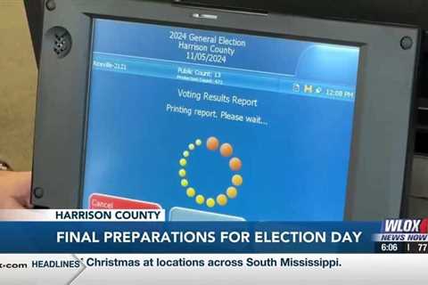 Harrison County Election Commission makes last-minute preparations ahead of Election Day