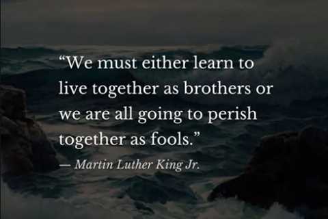 Will We “Perish Together as Fools?”