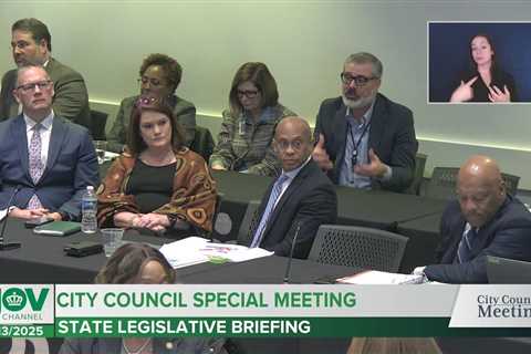 City Council Special Meeting – State Legislative Update – January 13, 2025