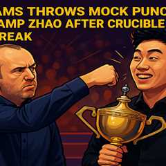 Williams Throws Mock Punch at New Champ Zhao After Crucible Heartbreak - Fans Loving the Banter