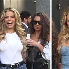 Brooks Nader Changes Out of Boob-Baring Minidress for ‘GMA’