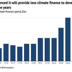 Analysis: UK is ‘halving’ its climate finance for developing countries