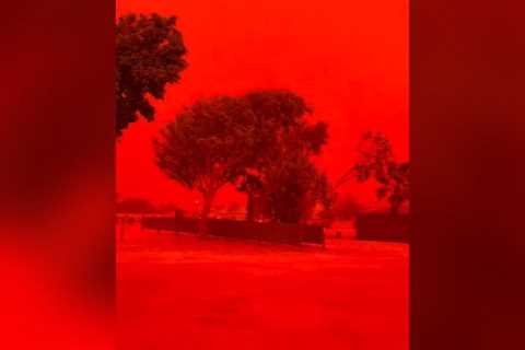WATCH: Australian Skies Turn Fiery Red as Tropical Cyclone Narelle Hits